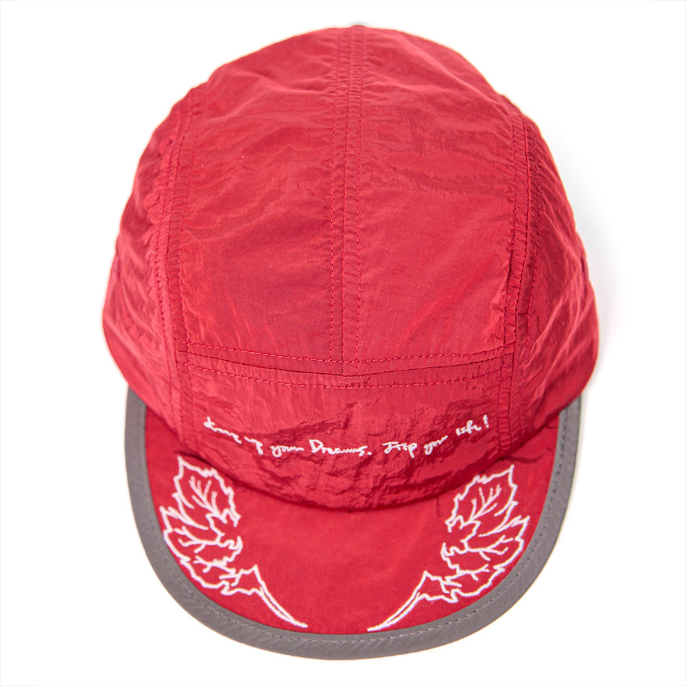 Red running hot sale cap